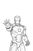Iron Man kleurplaat 10